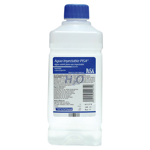 AGUA ESTÉRIL PARA IRRIGACION