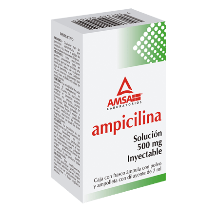 AM AMPICILINA 500 MG SOL. INYECTABLE 2 ML.
