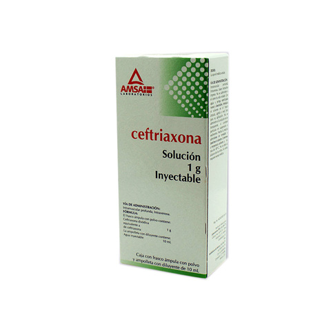 AM CEFTRIAXONA 1GR IV 10 ML. NVA IMAGEN
