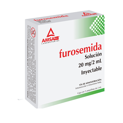 AM FUROSEMIDA 20 MG/2 ML. C/5 AMP. GE