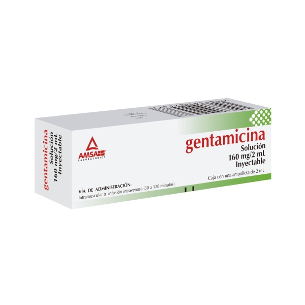 AM GENTAMICINA 160 MG/2 ML. AMP C/1