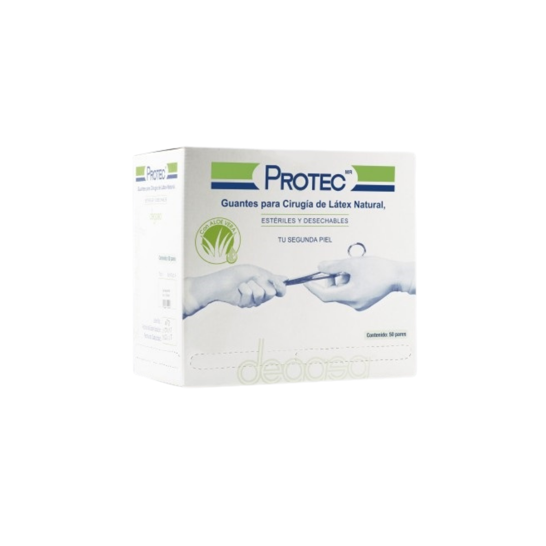 GUANTE CIRUJANO ALOE VERA ESTERIL PROTEC.