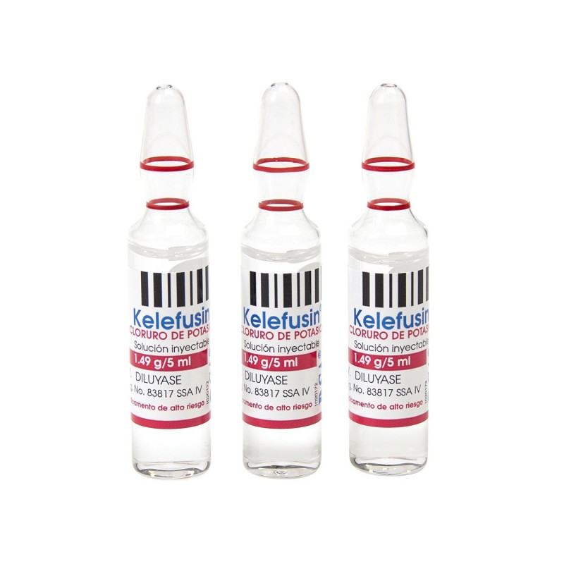 CLORURO DE POTASIO AMP. 5ML (KELEFUSIN)
