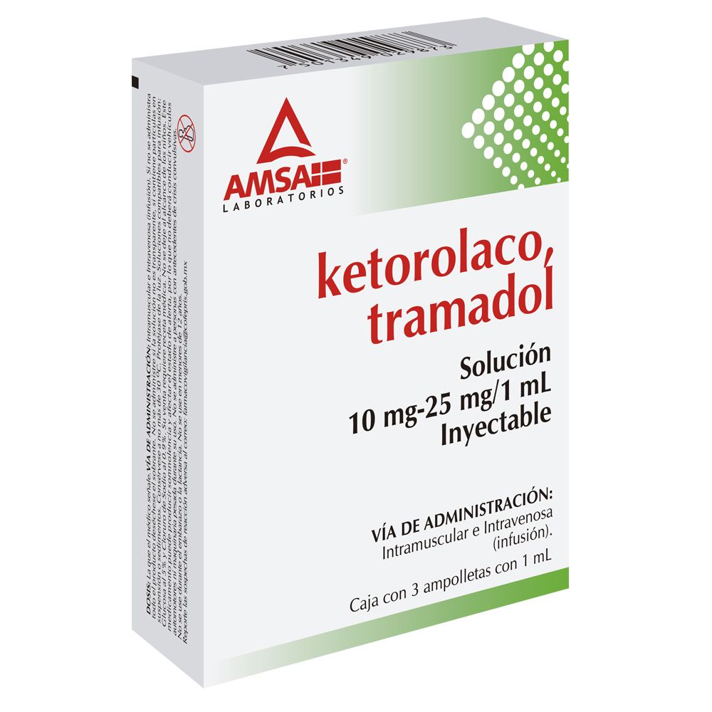 AM KETOROLACO/TRAMADOL C/3 AMP