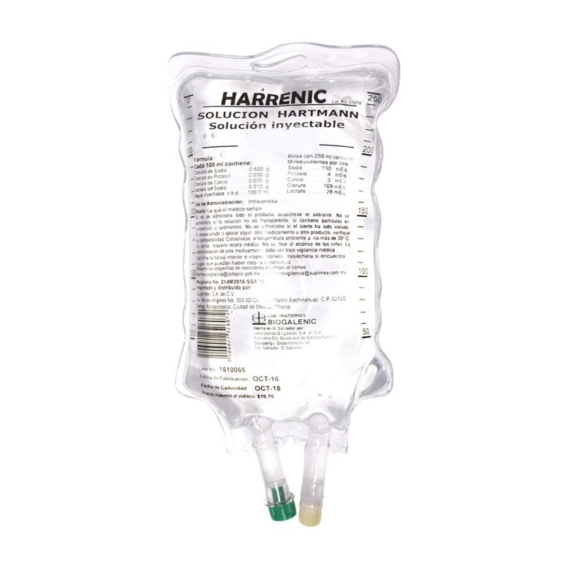 HARTMAN EN BOLSA 1000 ML HARRENIC